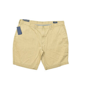 Polo Ralph Lauren Men's Chino Shorts Beige Zip Solid Size 42 Classic Fit NEW